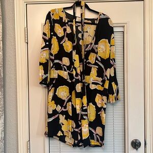 Black and yellow romper